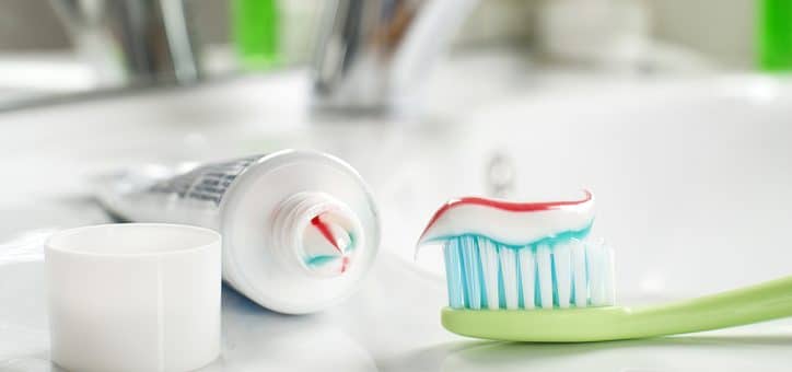 fluoride toothpaste is common